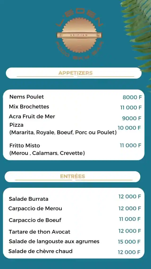 L’Eden Food Sky Bar